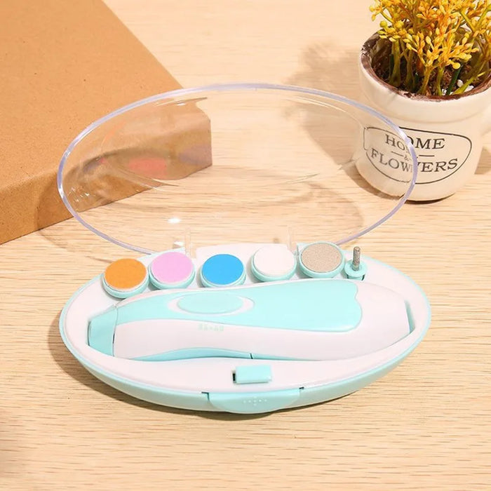 Baby Electric Nail Trimmer Set Kids Nail File Clippers Toes Fingernail Cutter Trimmer Newborn Manicure Set Baby Nail Care Tools