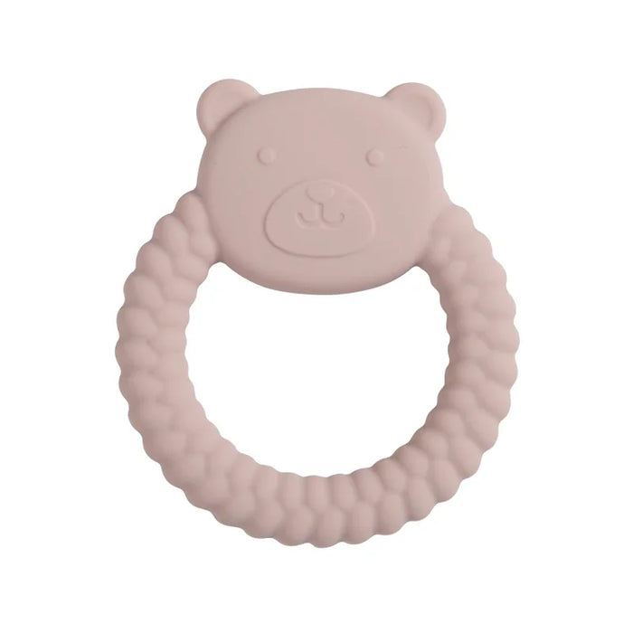 1Pcs Food Grade Baby Silicone Teether Toy Cartoon Rabbit Nursing Teething Ring BPA Free Newborn Health Molar Chewing Accessories