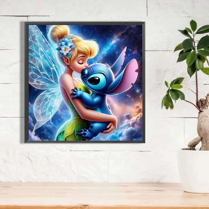 Handmade DIY Disney Butterfly Princess Diamond Painting Kit Water Diamond Stitch Cross Embroidery Diamond Mosaic Home Decoration
