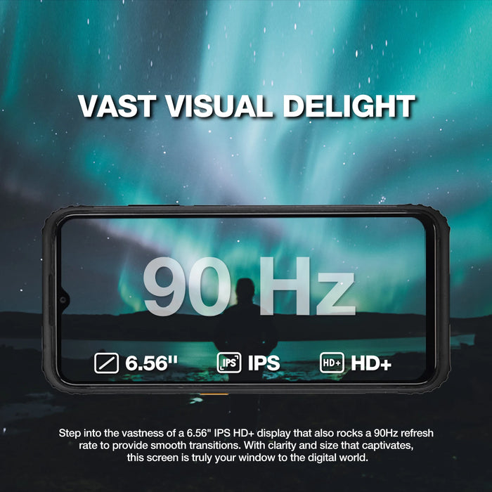 AGM H6 Rugged Machine 8G RAM 256G ROM  50MP Camera Waterproof Drop proof  6.56inch HD+ Display With NFC 4900mah battery