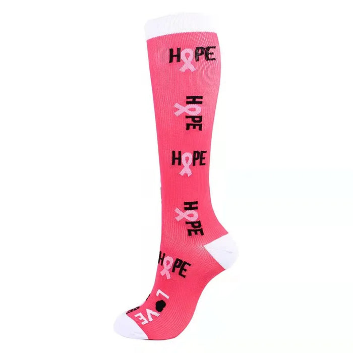 Compression Socks Men's Varicose Veins Diabetes Women's Long Tube Sports Socks Running Riding Medical Nurse Blood Circulation