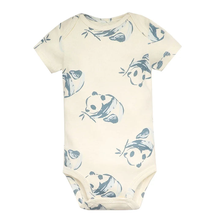 New Cartoon Baby Boys Girls Bodysuit 3-5PCS Short Sleeve 100% Cotton Baby Clothes 0-24Months Newborn Body Bebe Jumpsuit Clothing