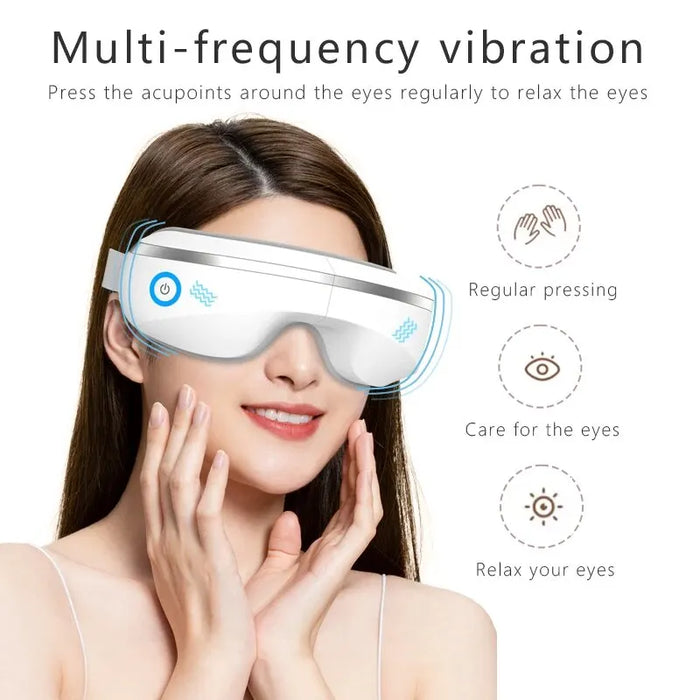 Convenient Eye Protection Instrument Vibrating Eye Massager Music Charging Hot Compress Eye Massager Eye Massage Home