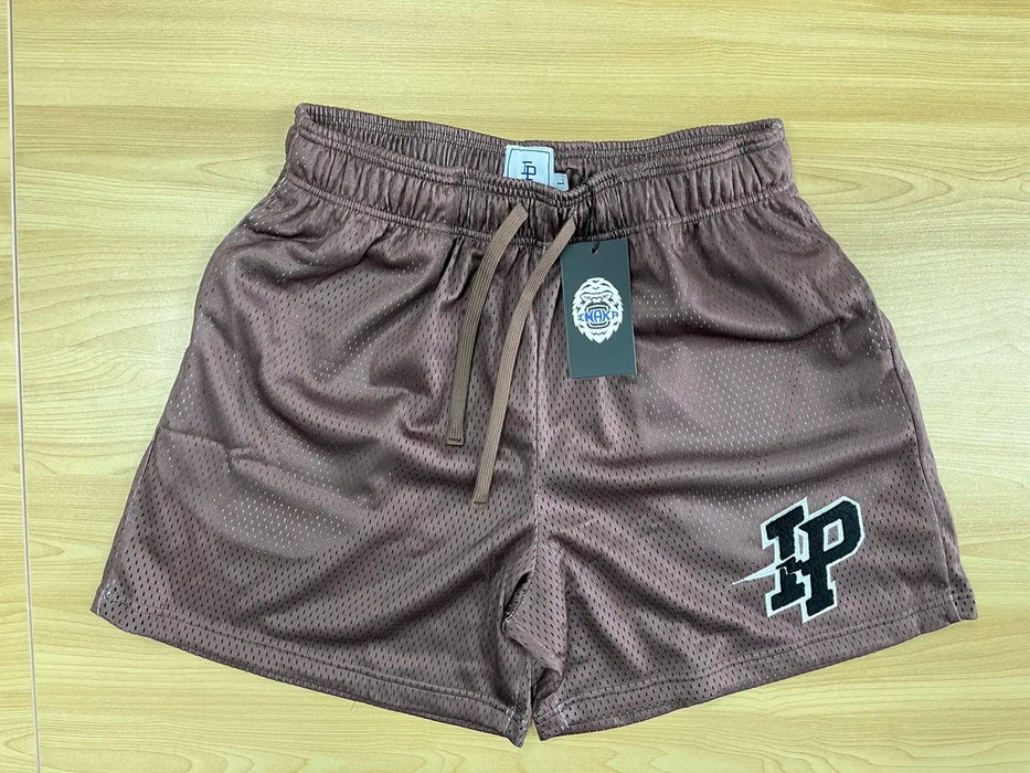 Inaka Power Shorts 2023 GYM Workout Mesh Double Layer Embroidery Logo GYM Shorts