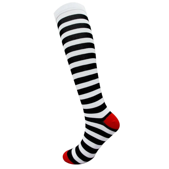 Medical Knee High Running Cycling 20-30 Mmhg Women Sport Sock ONE Pair Nurse Christmas Compression Socks Running