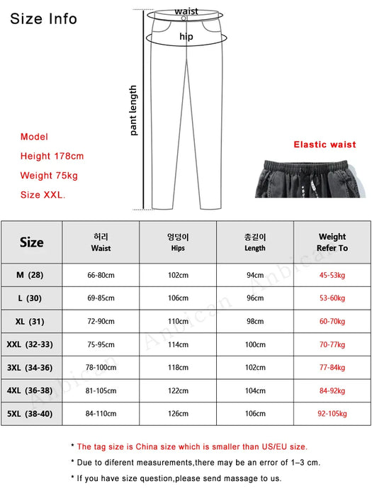 Spring Summer Black Blue Cargo Jeans Men Streetwear Denim Jogger Pants Men Baggy Harem Jean Trousers Plus Size 6XL 7XL 8XL