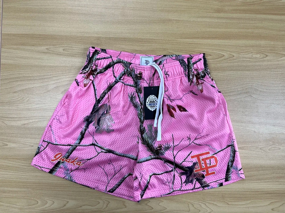 Inaka Power Shorts 2023 GYM Workout Mesh Double Layer Embroidery Logo GYM Shorts