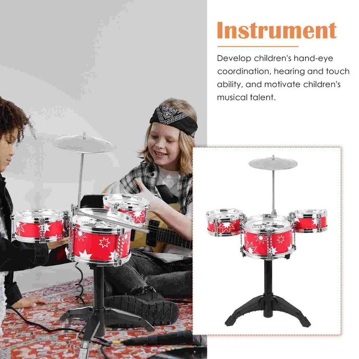 Children's Drum Kit Toddler Preschool Toy Musical Instrument Baby Gift Infant Developmental Toys Educational Kids Plastic