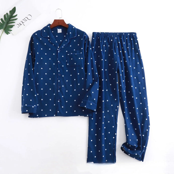 Men's Home Suits Long-sleeved Trousers Suits for Autumn and Winter Pijamas for Men Flannel Plaid Design Pajamas for Men