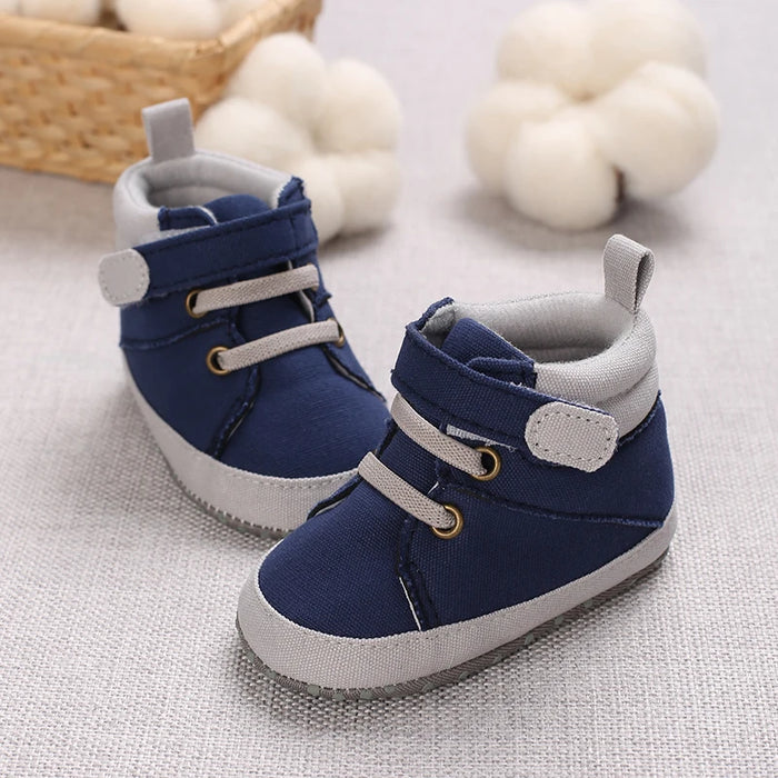 Baby Shoes Boy Newborn Infant Toddler Casual Comfor Cotton Sole Anti-slip PU First Walkers Crawl Crib Shoes