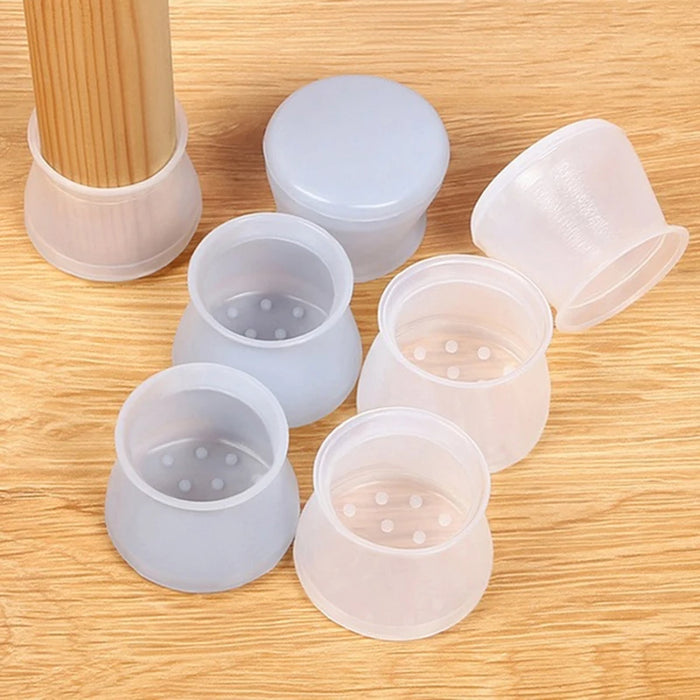 20Pcs PVC Furniture Legs Protection Cover Table Feet Pad Floor Protector For Chair Leg Floor Protection Anti-slip Table Legs Pad