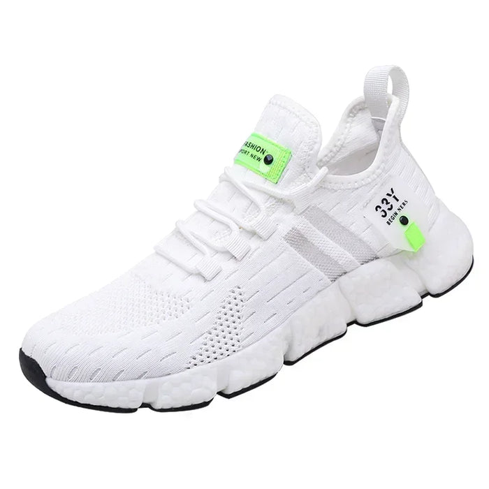 High Quality Men Shoes Popcorn Sole Fly Weave Sneakers Breathable Running Tennis Shoes Comfortable Casual Walking ShoeS Women
