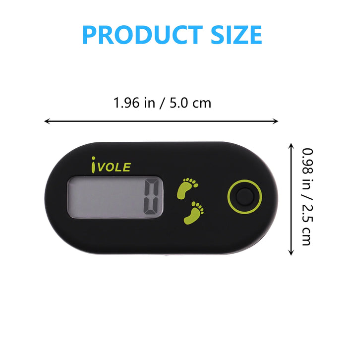 Pedometer Step Counterwalking 3D Clip Exercise Digital Pedometerssports Steps Watch Electronic Miles Women Pocket Stopwatch
