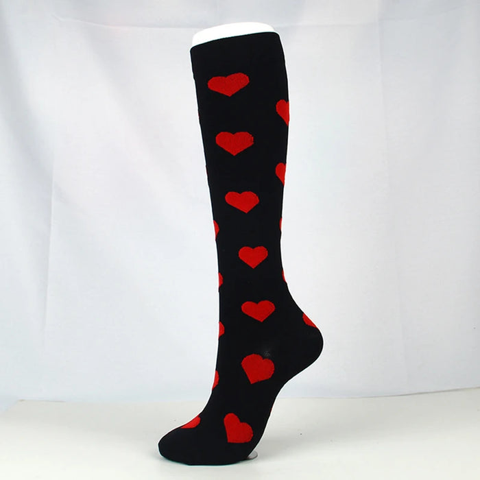Compression Socks Men's Varicose Veins Diabetes Women's Long Tube Sports Socks Running Riding Medical Nurse Blood Circulation