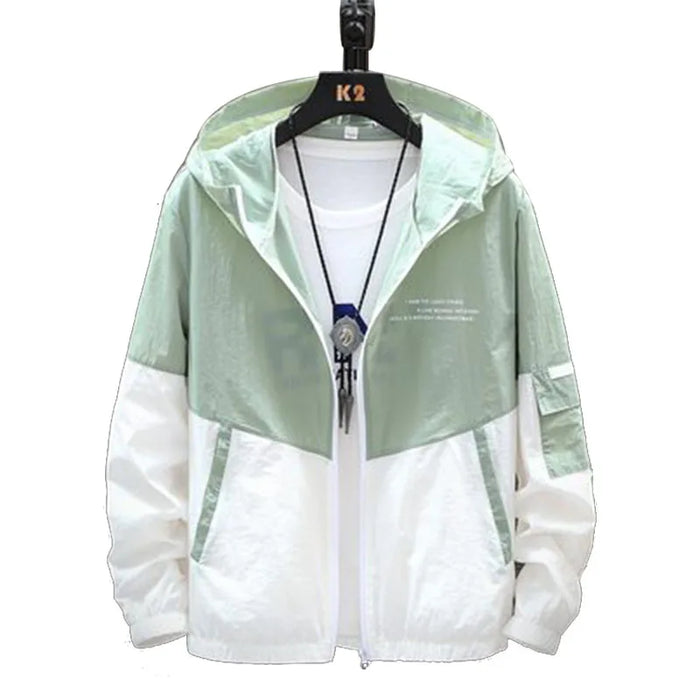 Hip Hop Varsity Jacket Men High Street Patchwork Color Block Windbreaker Coats Women Spring Autumn Thin Fashion College Jackets