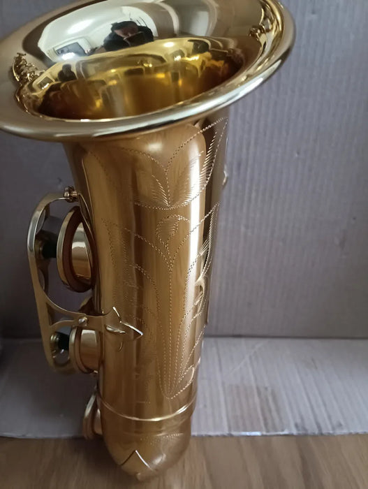 Profession Super Action Serie II Alto Eb Saxophone Brass Gold Lacquer Sax Performance Musical Instrument With Case Accessories