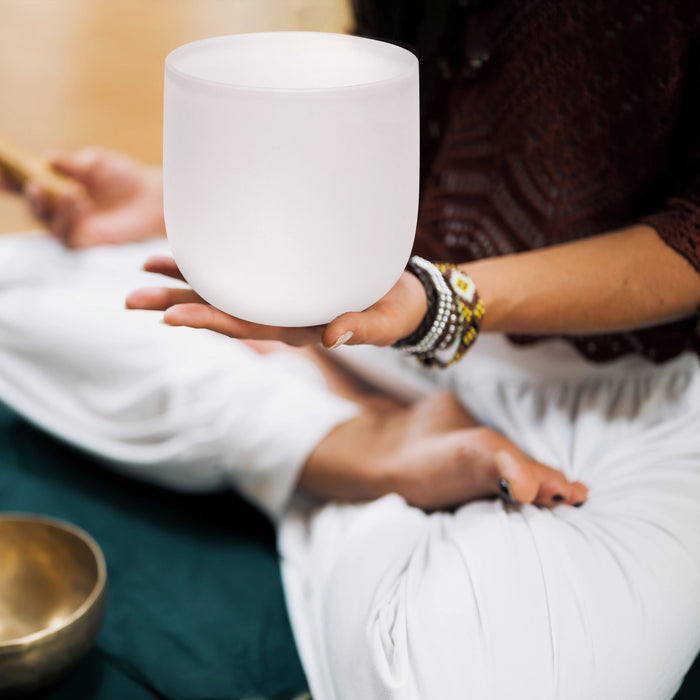 SITSANG Perfect Pitch 432 Hz Crystal Singing Bowl 6 Inch For Yoga Relaxed Instrument