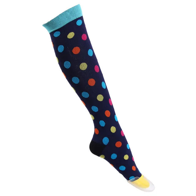 Compression Socks Men's Varicose Veins Diabetes Women's Long Tube Sports Socks Running Riding Medical Nurse Blood Circulation