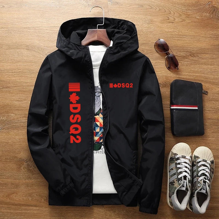 2023 New Selling Summer DSQ2 Brand Casual Rainproof Slim Jacket Men Women Waterproof Sunscreen Anti-UV Windbreaker With Pockets