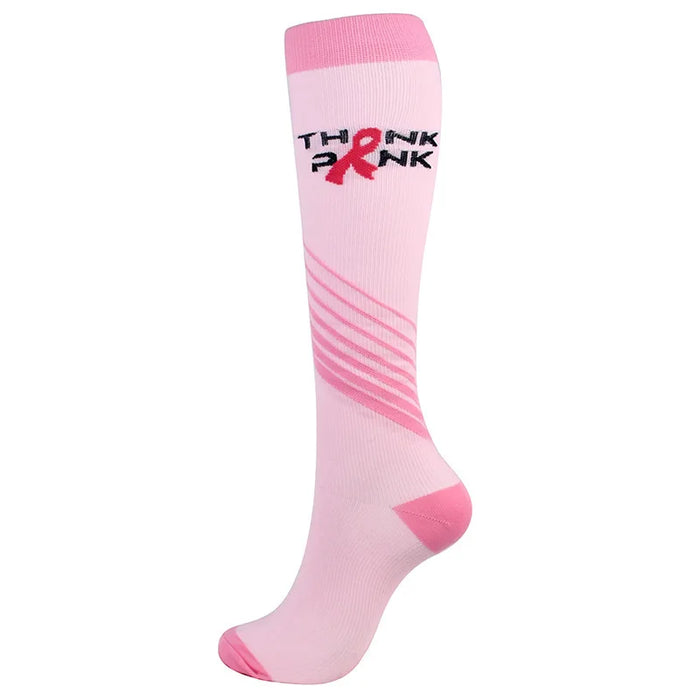Compression Socks Men's Varicose Veins Diabetes Women's Long Tube Sports Socks Running Riding Medical Nurse Blood Circulation