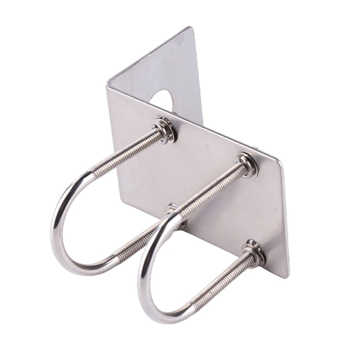 Antenna Bracket U‑Bolt Clamp Car Radio Bracket for Car Radio Transceiver Stainless Steel U Bolt Clamp Accessory