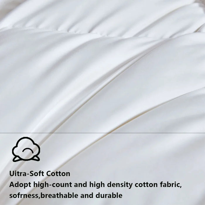 KDJEIKZ  Winter Cotton Goose Down Quilt Five-Star Hotel Duvet Super Soft Fluffy Queen King Full Size Four Seasons Duvets Blanket