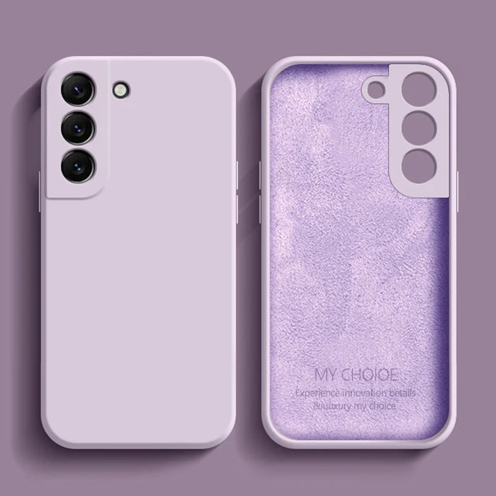 S 24 23 23 22 21 20 10 Liquid Silicon Phone Case For Samsung Galaxy S24 S23 Ultra S22 S21 S20 FE S10 Plus Soft Shockproof Cover