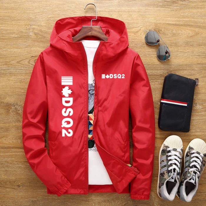 2023 New Selling Summer DSQ2 Brand Casual Rainproof Slim Jacket Men Women Waterproof Sunscreen Anti-UV Windbreaker With Pockets