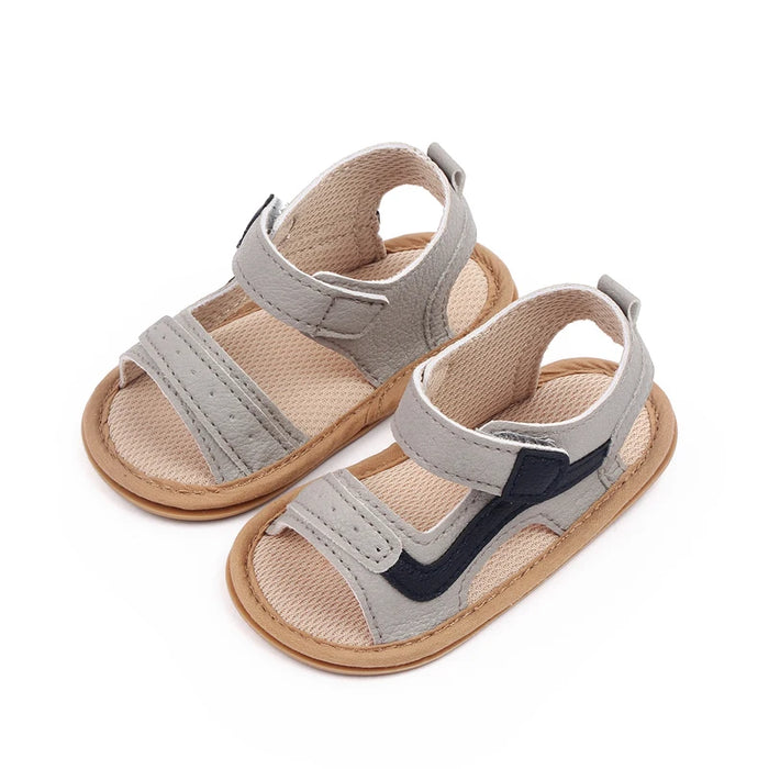 Baby Summer Sandal for Toddler Boys and Girls 0-1 Years Anti-slip Soft PU Casual Walikng Shoes Outdoor Summer Shoes