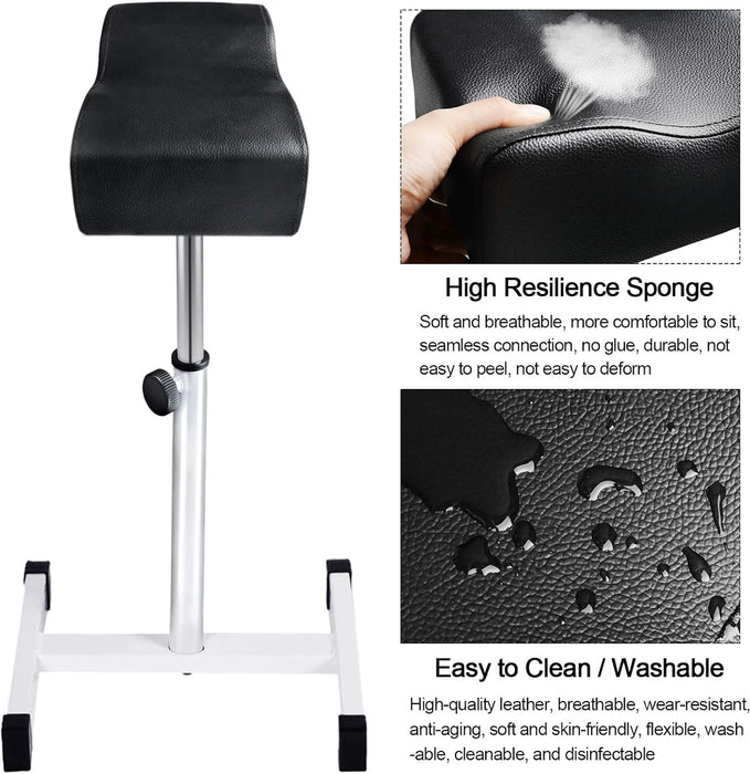 Pedicure Nail Footrest Manicure Foot Rest Desk Salon Spa Stand Black Adjustable