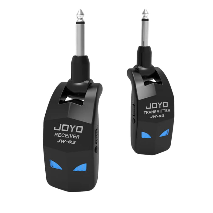 JOYO JW-03 Wireless Guitar System 2.4GHz 4 Channels Wireless Guitar Transmitter and Receiver for Electric Guitar Bass Amplifier