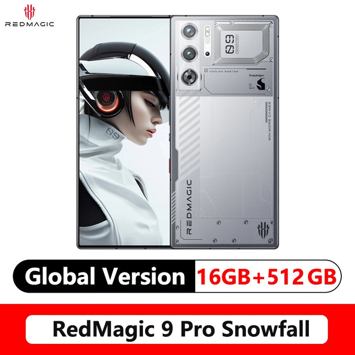 RedMagic 9 Pro Global Version 5G Phone 6.8" Q9+ Full Flat FHD+ Gaming Phone Snapdragon 8 Gen 3 6500mAh 80W Charge 50MP NFC