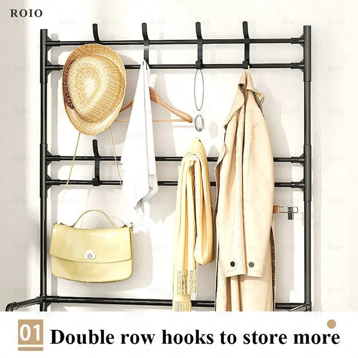 Multi-ayer Shoe Rack DIY Clothes Hanger Coat Rack Storage Clothing Drying Rack Shoe Organizer Home Dorm Furniture Hat Hangers