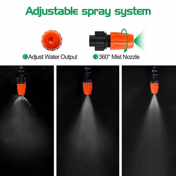 30m/100ft Home Gardening Watering Kits For The Pot Diy Mist Spray Cooling Drip Irrigation System Automatic Irrigation Equipment