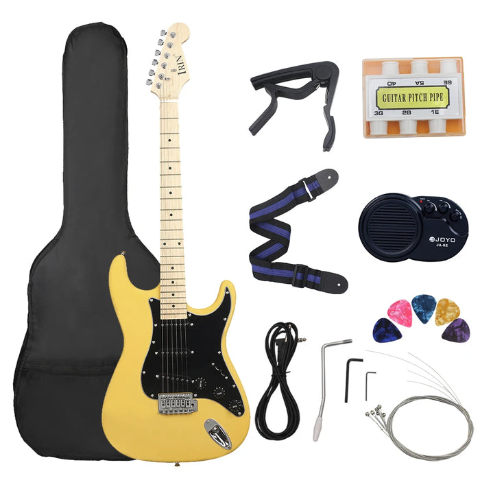 ST Electric Guitar 39 Inch 6 String 21 Frets Basswood Body Electric Guitar Guitarra With Speaker Guitar Parts & Accessories