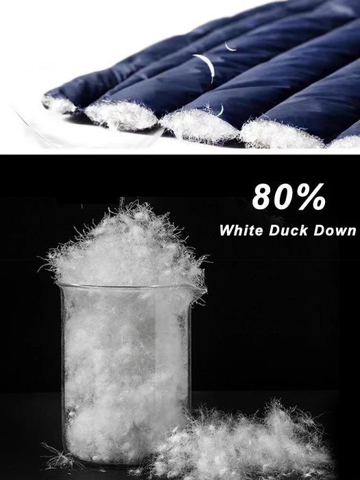 2023 New Winter Men's Vest 80% White Duck Down Lightweight Padded Vests Sleeveless Jackets Warm Coat Plus Size 8XL