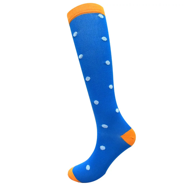 Medical Knee High Running Cycling 20-30 Mmhg Women Sport Sock ONE Pair Nurse Christmas Compression Socks Running