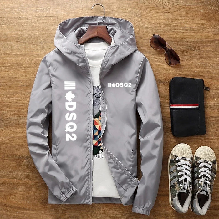 2023 New Selling Summer DSQ2 Brand Casual Rainproof Slim Jacket Men Women Waterproof Sunscreen Anti-UV Windbreaker With Pockets