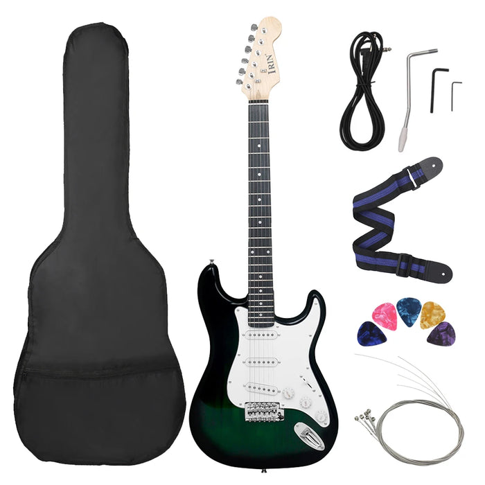 ST Electric Guitar 39 Inch 6 String 21 Frets Basswood Body Electric Guitar Guitarra With Speaker Guitar Parts & Accessories