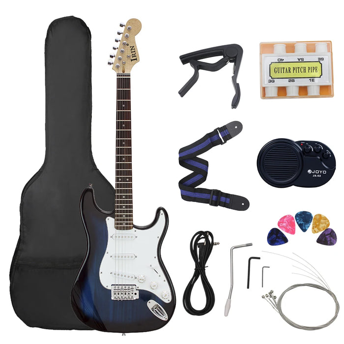 ST Electric Guitar 39 Inch 6 String 21 Frets Basswood Body Electric Guitar Guitarra With Speaker Guitar Parts & Accessories