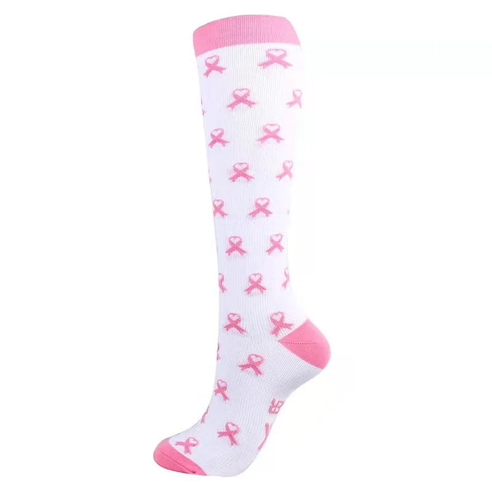 Compression Socks Men's Varicose Veins Diabetes Women's Long Tube Sports Socks Running Riding Medical Nurse Blood Circulation