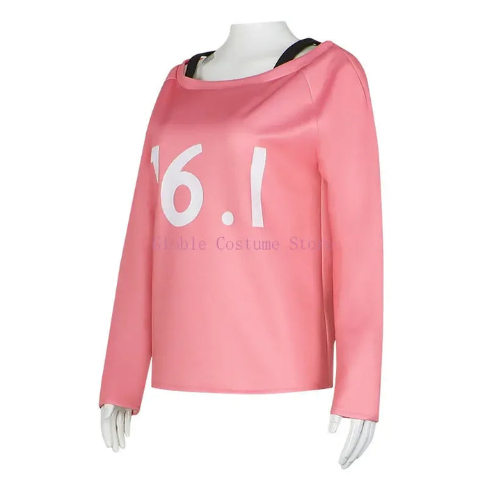 Anime Chainsaw Man Power Wig Cosplay Costume Makima Power Wigs Props Horns Teeth Power T-Shirt