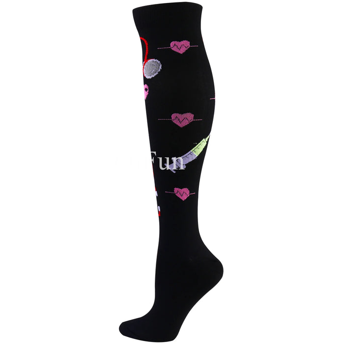 Compression Socks Men's Varicose Veins Diabetes Women's Long Tube Sports Socks Running Riding Medical Nurse Blood Circulation