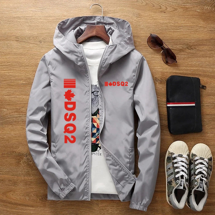 2023 New Selling Summer DSQ2 Brand Casual Rainproof Slim Jacket Men Women Waterproof Sunscreen Anti-UV Windbreaker With Pockets