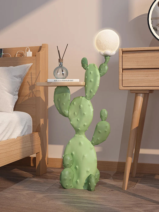 Creative Nordic Home Decor Fresh Green Cactus Statue Indoor Fashion Figurines Living Room Floor Large Simulation Plant Sculpture