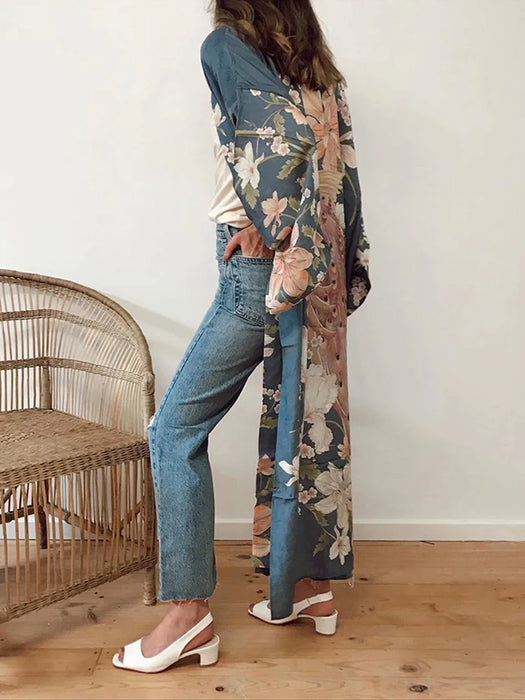 Fitshinling Customize Dance Costumes Material Fabric Sample Please Contact Us If Anything Flower Women Kimono