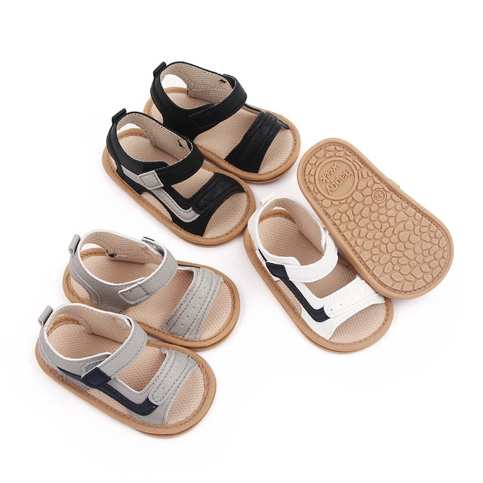 Baby Summer Sandal for Toddler Boys and Girls 0-1 Years Anti-slip Soft PU Casual Walikng Shoes Outdoor Summer Shoes