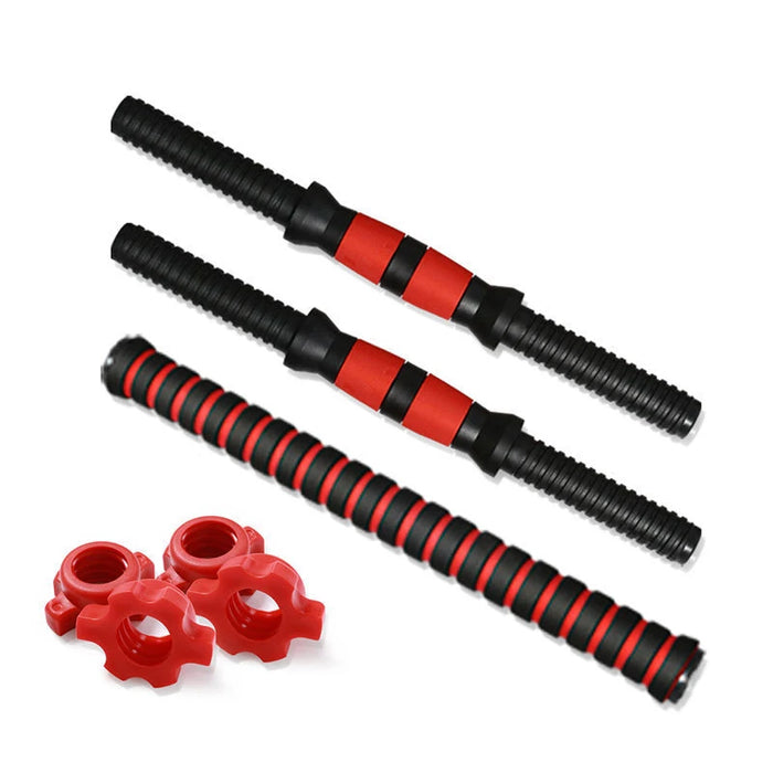 Dumbbell Bar with Barbell Buckle Barbell Bar Threaded Dumbbell Handles Powerlifting Fitness Equipment for Home Gym Accessories