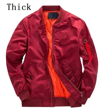 2023 New MA1 Pilot Bomb Jacket Men's Autumn and Winter Thickened Baseball Suit Casual Coat Men's Military Windproof Jacket Men's