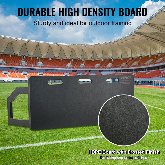 VEVOR Soccer Rebounder Board Portable Soccer Wall with 2 Angles Rebound Foldable HDPE Kickback Rebound Board